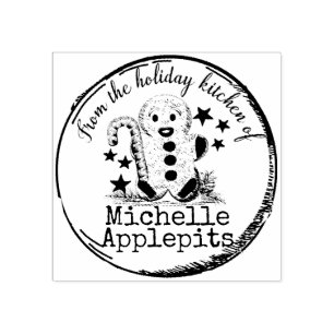 Gingerbread man Christmas food from the kitchen of Rubber Stamp