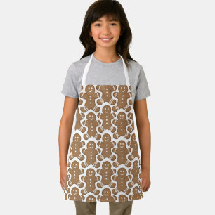 Gingerbread Man Christmas Holiday Cookie Baking Apron