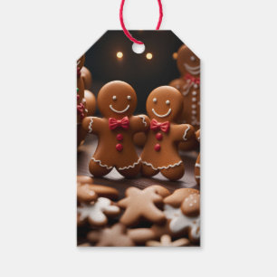 Gingerbread Man Christmas Holiday Gift Tag