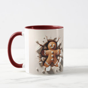 Gingerbread Man Christmas Mug
