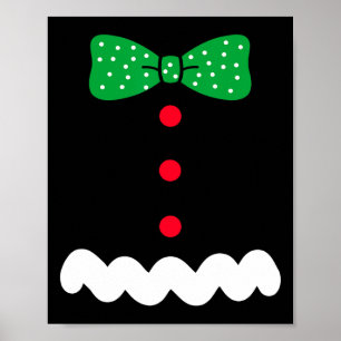 Gingerbread Man Christmas Poster