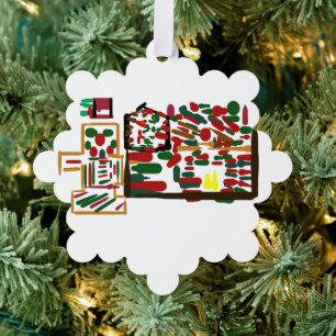 Gingerbread Man Christmassy Tree Decoration Card
