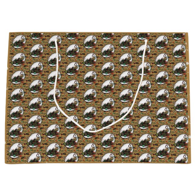 Gingerbread Man- Coco Large Gift Bag (Front)