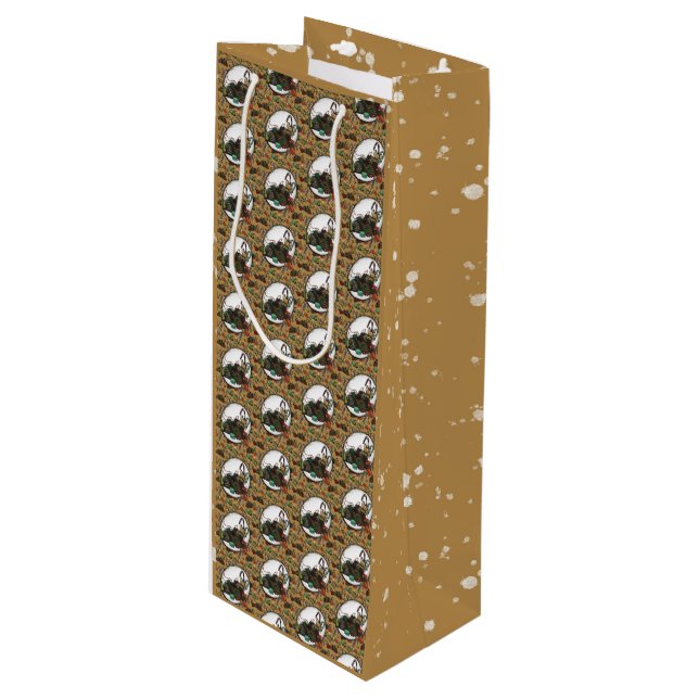 Gingerbread Man- Coco Wine Gift Bag (Front Angled)