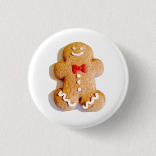 Gingerbread Man Cookie Christmas Holiday 4Marie 3 Cm Round Badge