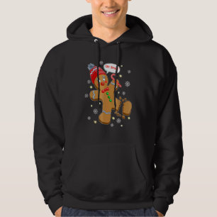 Gingerbread Man Cookie Christmas Oh Snap Funny Cut Hoodie