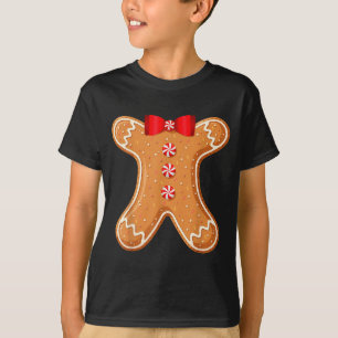 Gingerbread Man Cookie Costume Adult Kids Men Wome T-Shirt
