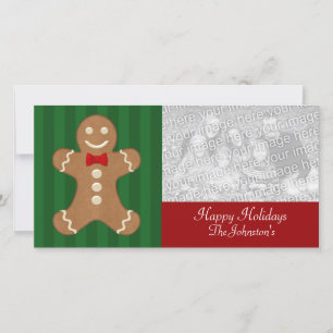 Gingerbread Man Cookie Photo Cards