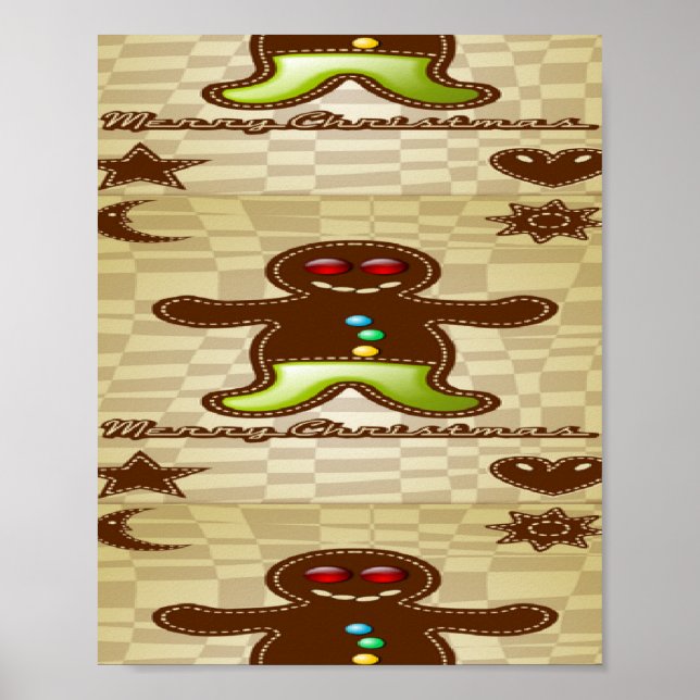 Gingerbread man cookie poster (Front)