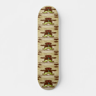 Gingerbread man cookie skateboard