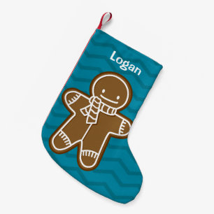 Gingerbread Man cookie Small Christmas Stocking