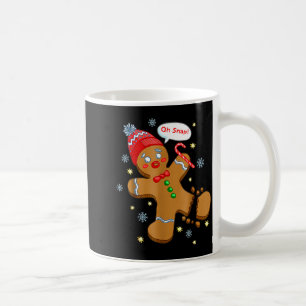 Gingerbread Man Cookie Ugly Sweater Oh Snap Christ Coffee Mug