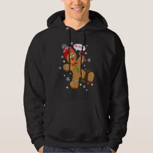Gingerbread Man Cookie X Mas Oh Snap Funny Cute Ch Hoodie