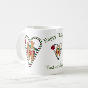 Gingerbread Man Cookies Christmas Personalised Coffee Mug