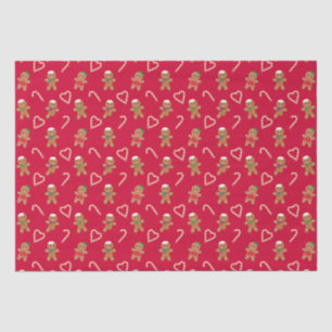 Gingerbread Man Cookies Pattern  Tissue Paper