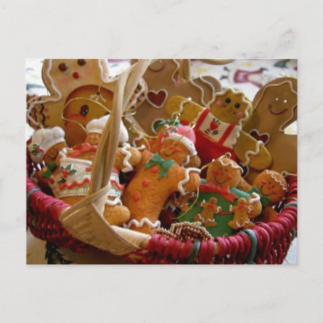 gingerbread man cookies postcard (Front)
