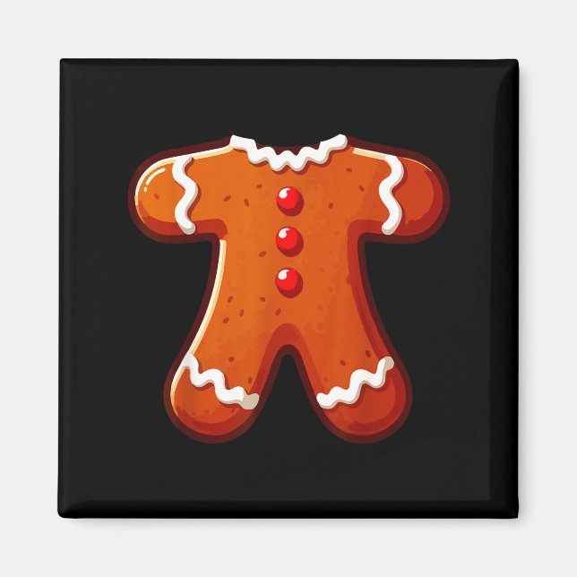 Gingerbread Man Costume Adult Kids Men Women Cooki Magnet (Front)