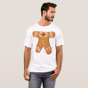Gingerbread Man Costume Funny Christmas T-Shirt