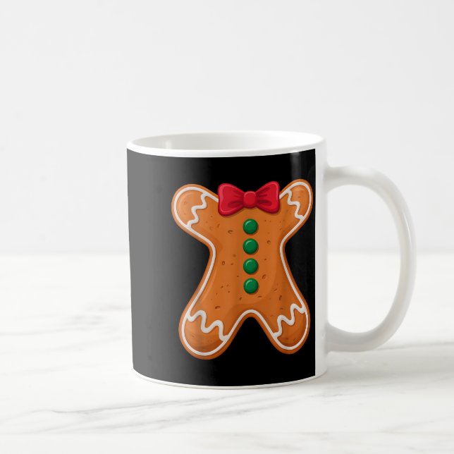 Gingerbread Man Costume Funny For Halloween Christ Coffee Mug (Right)