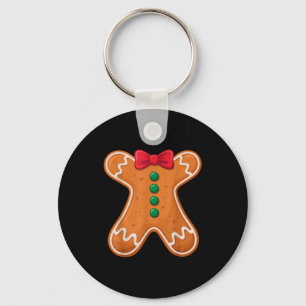Gingerbread Man Costume Funny For Halloween Christ Key Ring