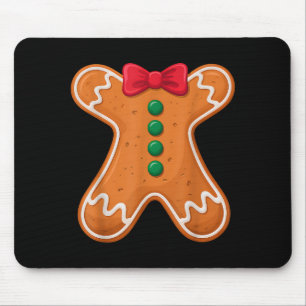 Gingerbread Man Costume Funny For Halloween Christ Mouse Pad