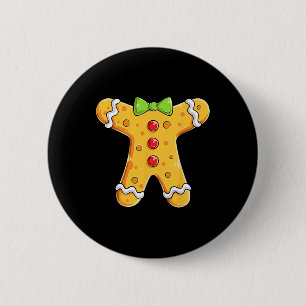 Gingerbread Man Costume Halloween Christmas Boys G 6 Cm Round Badge