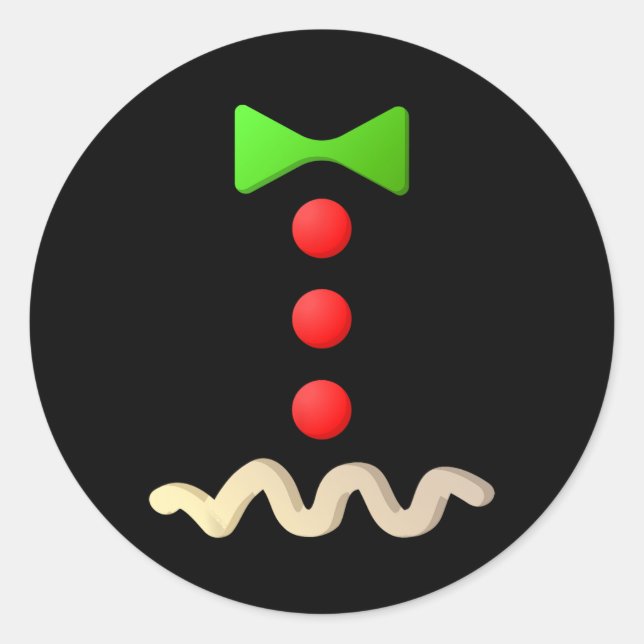 Gingerbread Man Costume Halloween Costume  Classic Round Sticker (Front)