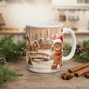 Gingerbread Man Cosy Christmas Cocoa Cup 15oz Mug