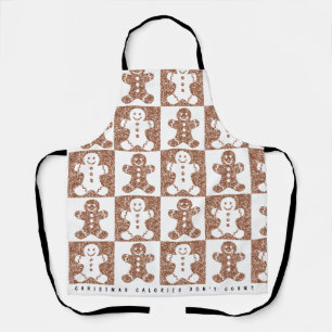 Gingerbread Man Custom Text  Apron