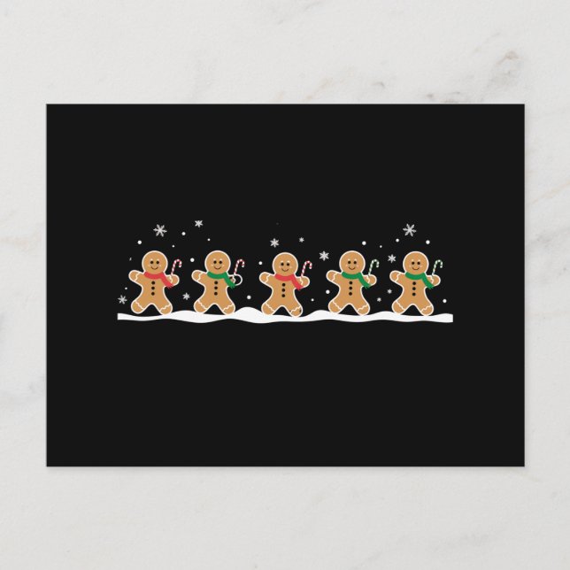 Gingerbread Man Cute Christmas Holiday Baker  (Front)