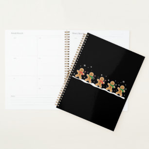 Gingerbread Man Cute Christmas Holiday Baker  Planner