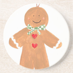 Gingerbread man decoration coaster