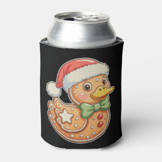 Gingerbread Man Duck Christmas Xmas Holiday Can Cooler