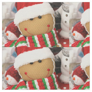 Gingerbread man fabric