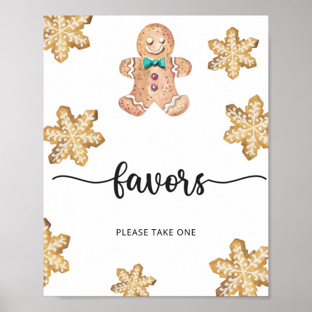 Gingerbread man \  Favours Poster (Front)