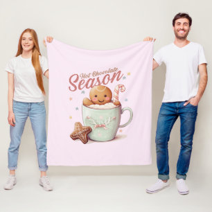 Gingerbread Man Fleece Blanket