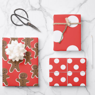 GINGERBREAD MAN GATHERING PAPER SHEETS