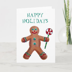 Gingerbread Man greeting card