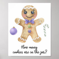 Gingerbread man - guess how many cookies