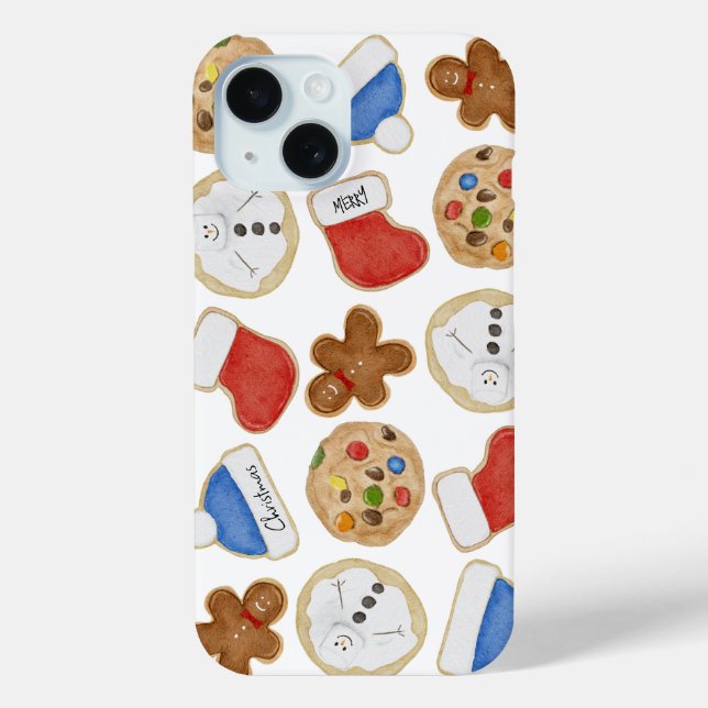 Gingerbread Man Holiday Christmas Cookies  Case-Mate iPhone Case (Back)