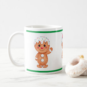 Gingerbread Man Holiday Festive Christmas Seasonal Coffee Mug