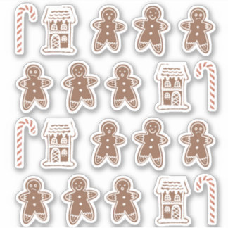 Gingerbread Man House Candy Cane Christmas Cookie 