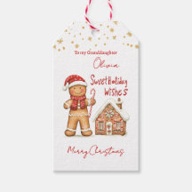 Gingerbread man House Granddaughter Christmas