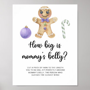 Gingerbread man how big is mummy's belly game  poster