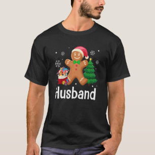 Gingerbread Man Husband Santa Family Pajama Matchi T-Shirt