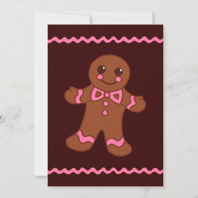 Gingerbread Man Invitations (Front)