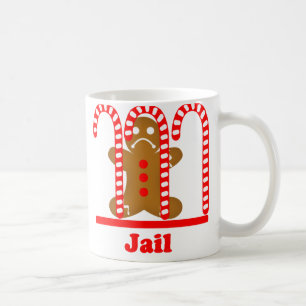 Gingerbread Man Jail Break Coffee Mug