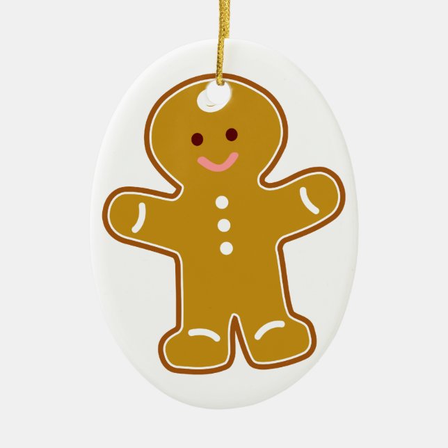 Gingerbread Man Keepsake Ornament (Front)