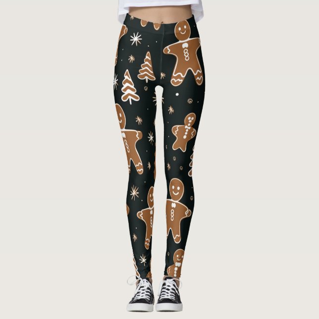 Gingerbread man  Leggings (Front)