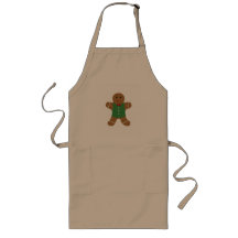 Gingerbread Man Long Apron